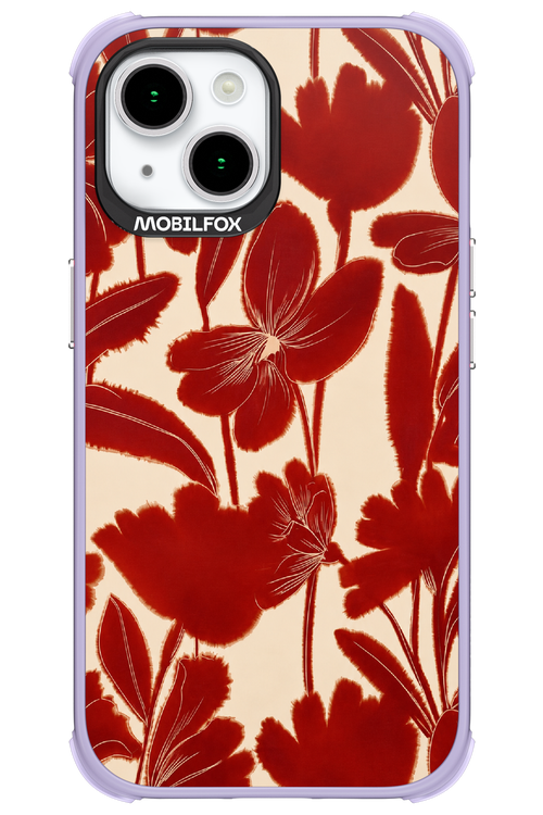 Burgundy Flowers 2.0 - Apple iPhone 15