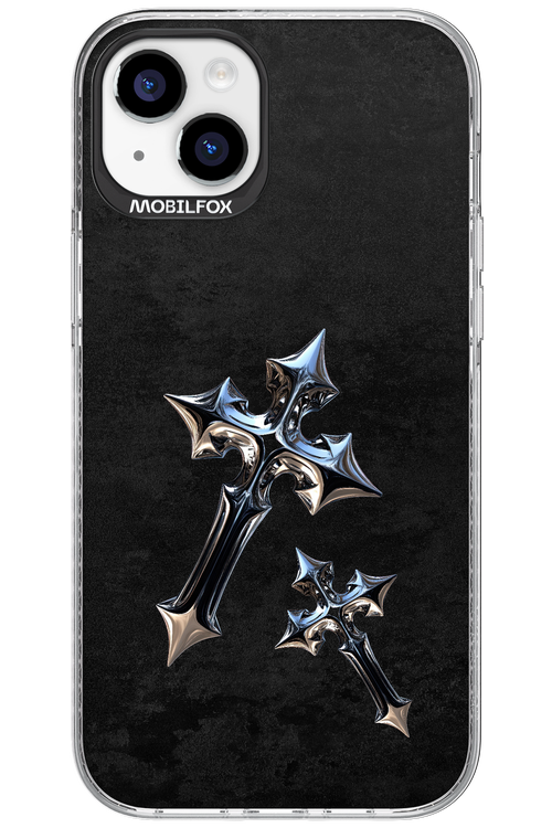 Chrome Crosses 2.0 - Apple iPhone 15 Plus