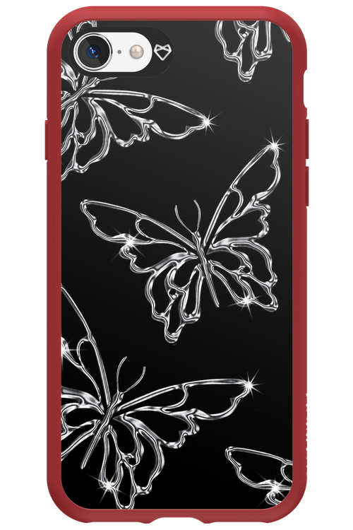 Silver Butterfly 2.0 - Apple iPhone SE 2022