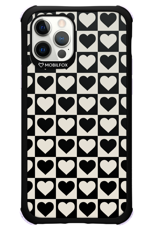 Checkered Heart - Apple iPhone 12 Pro