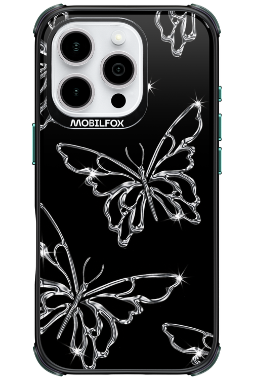 Silver Butterfly 2.0 - Apple iPhone 16 Pro