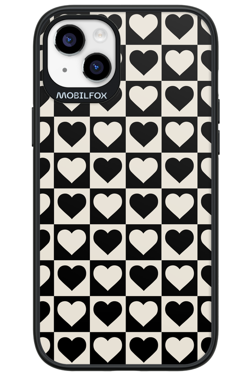 Checkered Heart - Apple iPhone 14 Plus