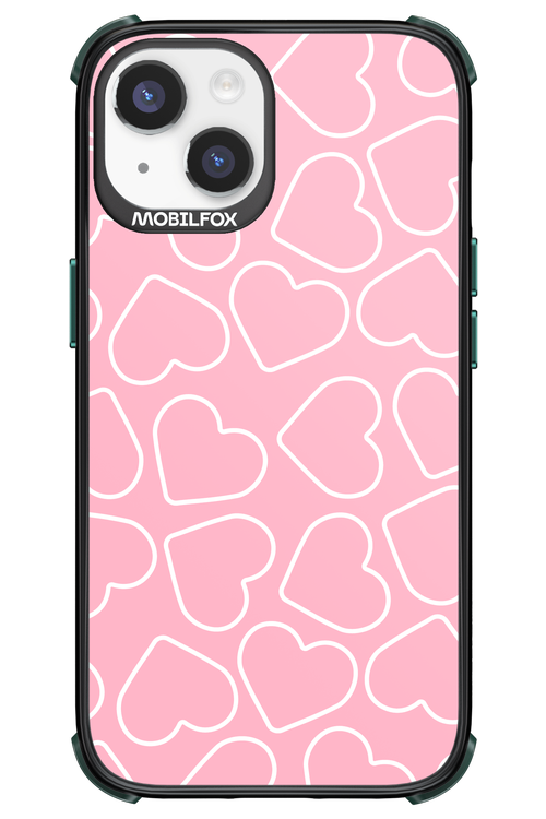 Line Heart Pink - Apple iPhone 14