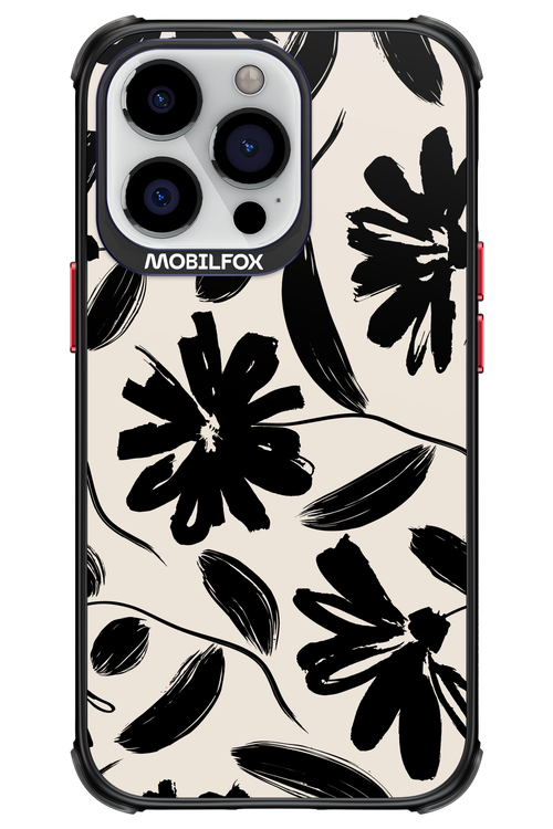 Monochrome Flowerss 2.0 - Apple iPhone 13 Pro