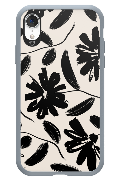 Monochrome Flowerss 2.0 - Apple iPhone XR