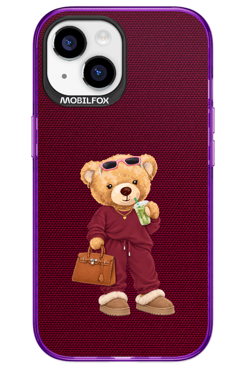 Burgundy Bear 2.0 - Apple iPhone 15