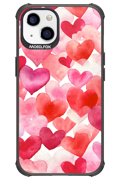 Water Painted Heart 2.0 - Apple iPhone 13