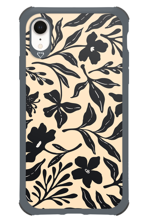 Black Flowers 2.0 - Apple iPhone XR