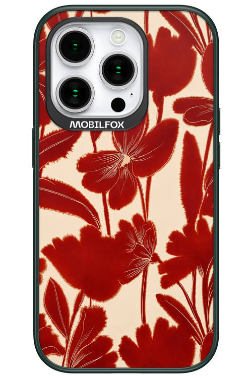 Burgundy Flowers 2.0 - Apple iPhone 15 Pro