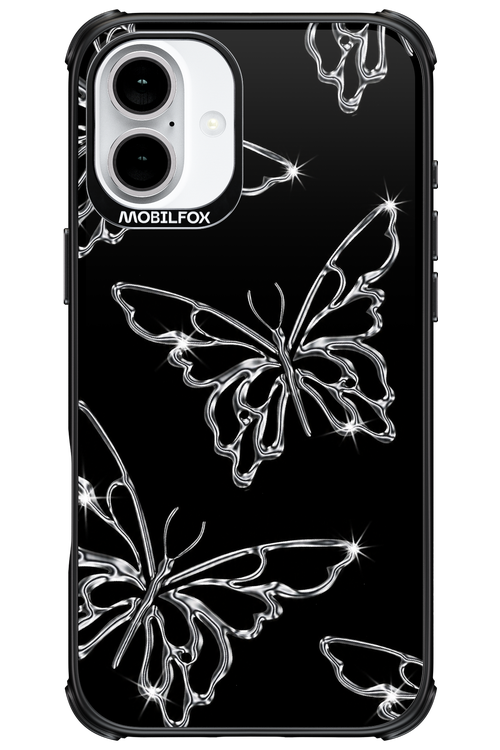 Silver Butterfly 2.0 - Apple iPhone 16 Plus