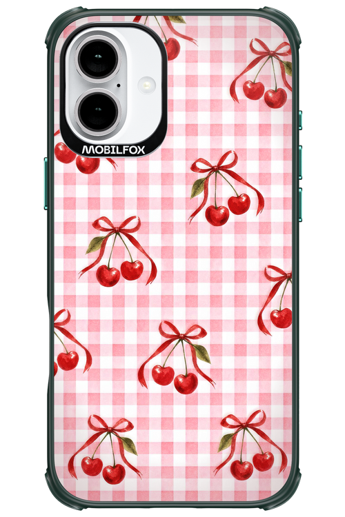 Pink Cherry Checked 2.0 - Apple iPhone 16 Plus