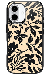Black Flowers 2.0 - Apple iPhone 16