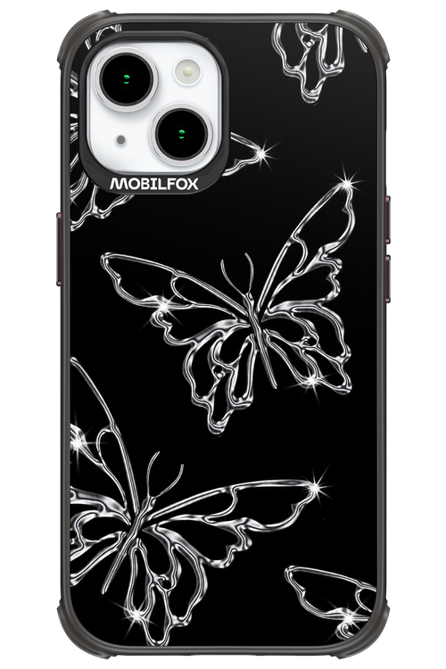 Silver Butterfly 2.0 - Apple iPhone 15