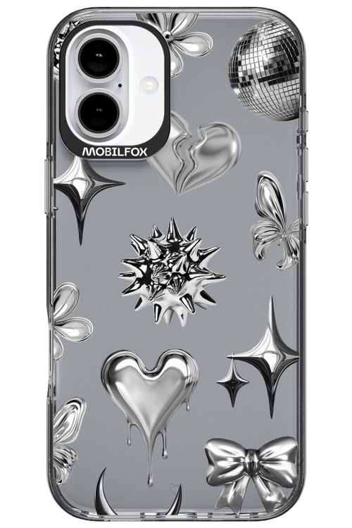 Silver Zone Transparent - Apple iPhone 16 Plus