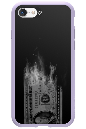 Money Burn B&W - Apple iPhone 8