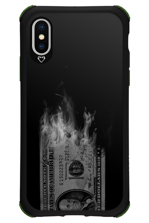 Money Burn B&W 2.0 - Apple iPhone X