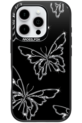 Silver Butterfly 2.0 - Apple iPhone 16 Pro