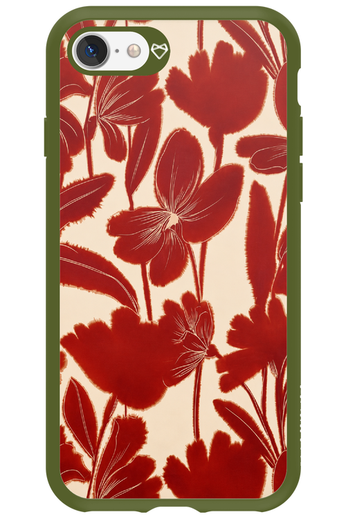 Burgundy Flowers 2.0 - Apple iPhone 7