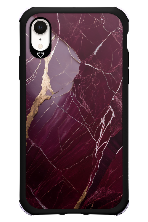 Burgundy Marble - Apple iPhone XR