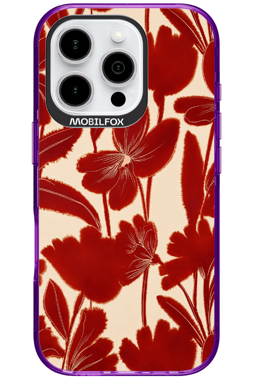 Burgundy Flowers 2.0 - Apple iPhone 16 Pro