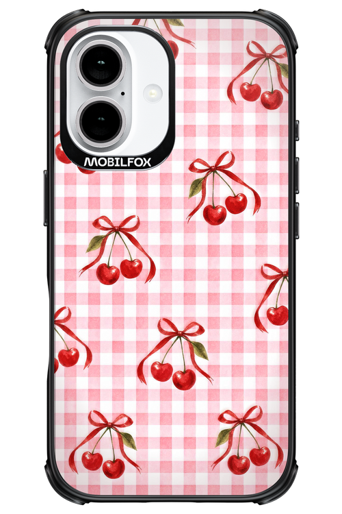Pink Cherry Checked 2.0 - Apple iPhone 16