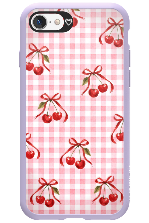 Pink Cherry Checked 2.0 - Apple iPhone 7