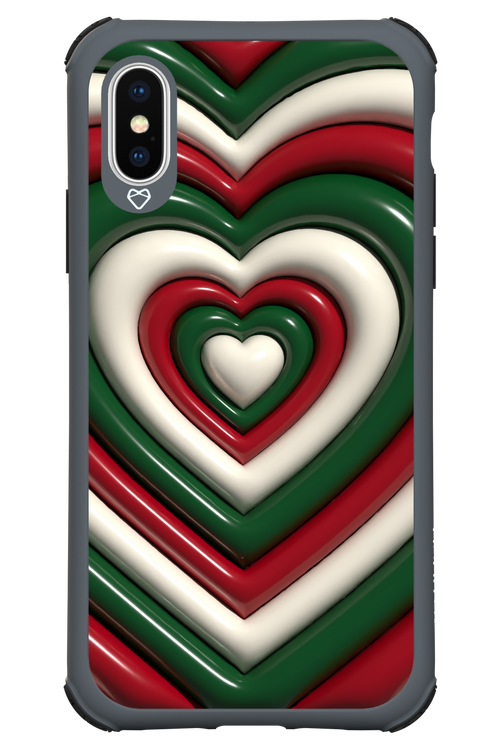 XMAS Hearts - Apple iPhone X