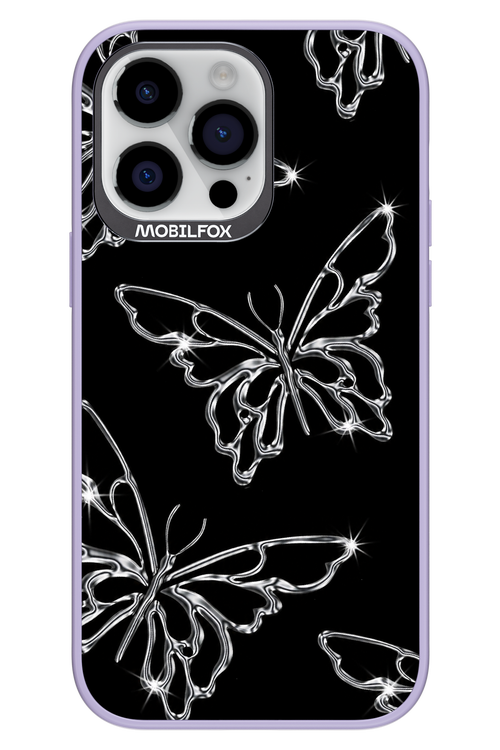 Silver Butterfly 2.0 - Apple iPhone 14 Pro Max