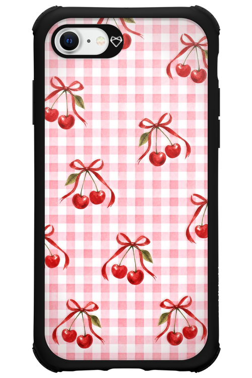 Pink Cherry Checked 2.0 - Apple iPhone SE 2020