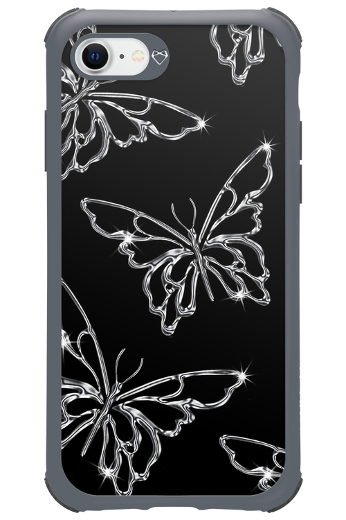 Silver Butterfly 2.0 - Apple iPhone SE 2022