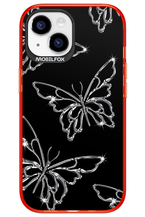 Silver Butterfly 2.0 - Apple iPhone 15