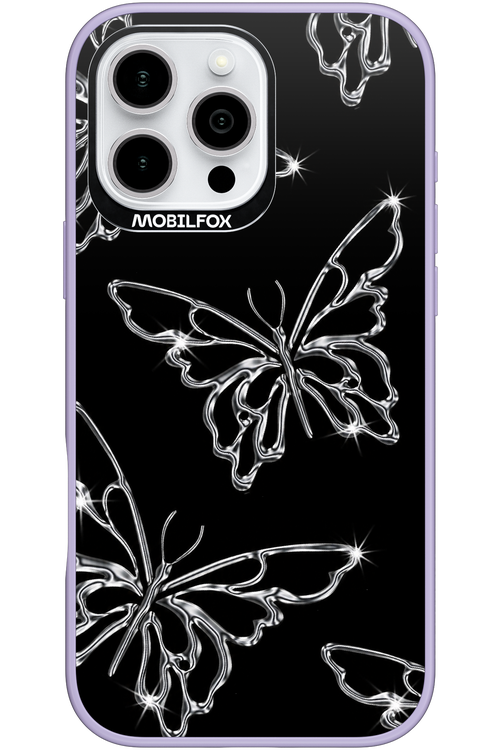 Silver Butterfly 2.0 - Apple iPhone 16 Pro Max