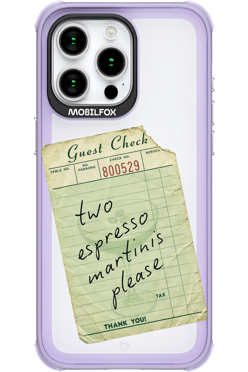 Espresso Martini 2.0 - Apple iPhone 15 Pro Max