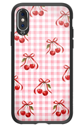 Pink Cherry Checked 2.0 - Apple iPhone XS