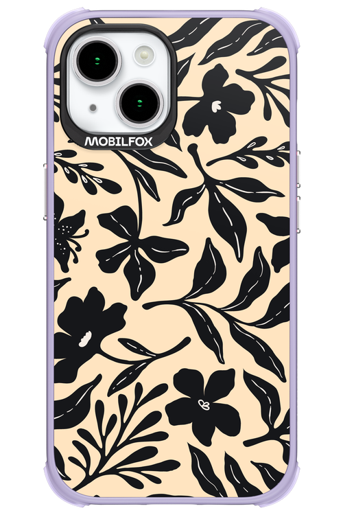 Black Flowers 2.0 - Apple iPhone 15