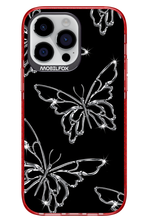 Silver Butterfly 2.0 - Apple iPhone 14 Pro Max
