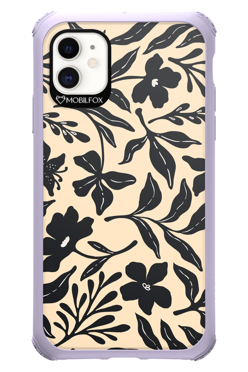 Black Flowers 2.0 - Apple iPhone 11