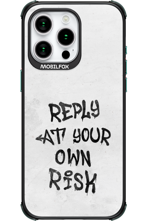 At Your Own Risk 2.0 - Apple iPhone 15 Pro Max