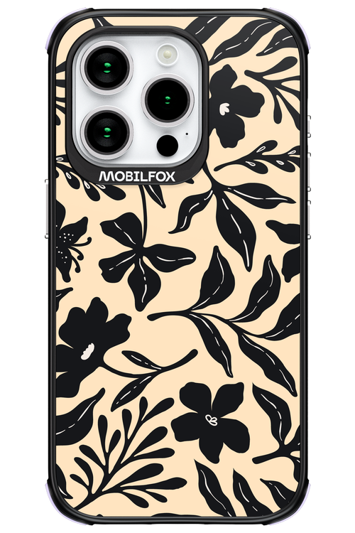Black Flowers 2.0 - Apple iPhone 15 Pro