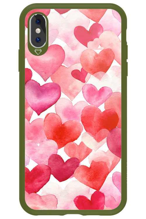 Water Painted Heart 2.0 - Apple iPhone XS Max