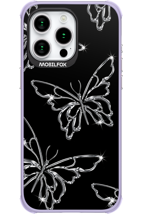 Silver Butterfly 2.0 - Apple iPhone 15 Pro Max