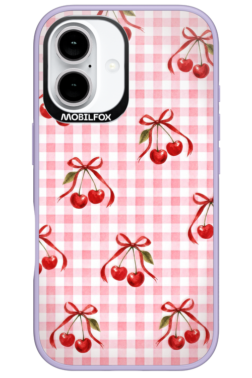 Pink Cherry Checked 2.0 - Apple iPhone 16