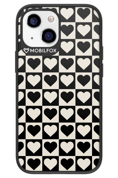 Checkered Heart - Apple iPhone 13 Mini