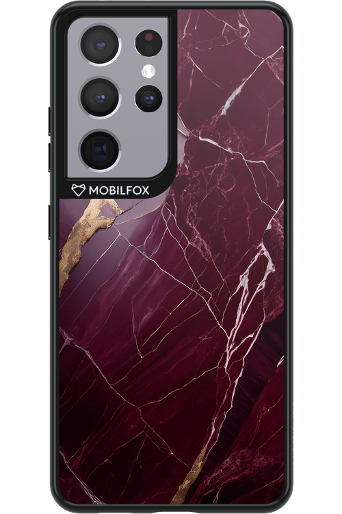 Burgundy Marble - Samsung Galaxy S21 Ultra