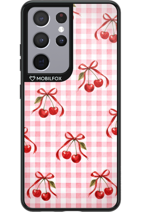 Pink Cherry Checked 2.0 - Samsung Galaxy S21 Ultra