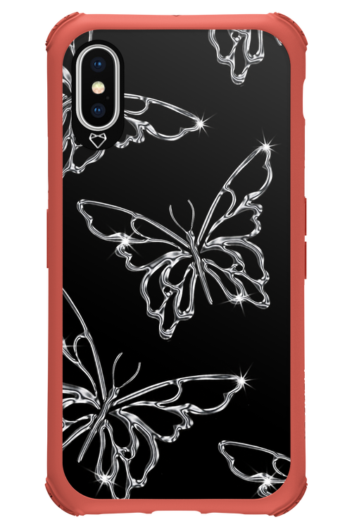 Silver Butterfly 2.0 - Apple iPhone X