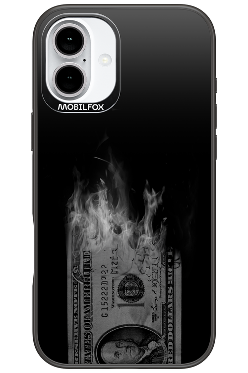 Money Burn B&W 2.0 - Apple iPhone 16 Plus