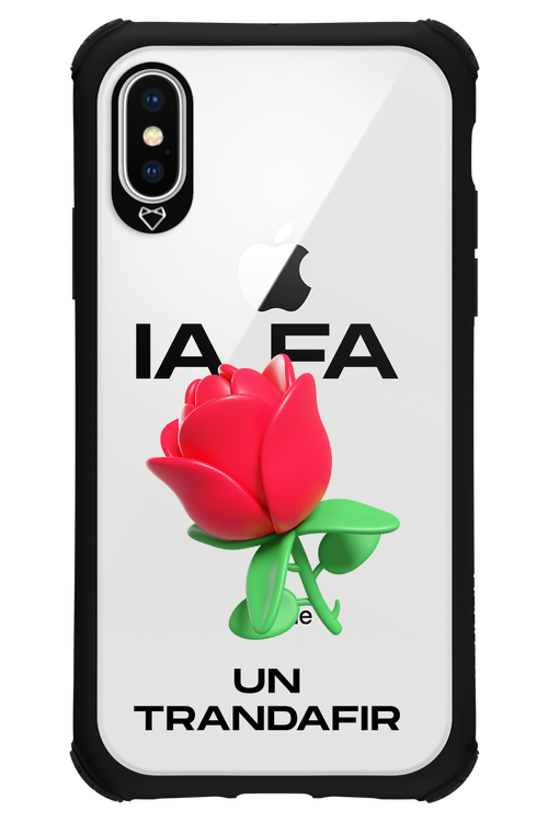 IA Rose Transparent - Apple iPhone X