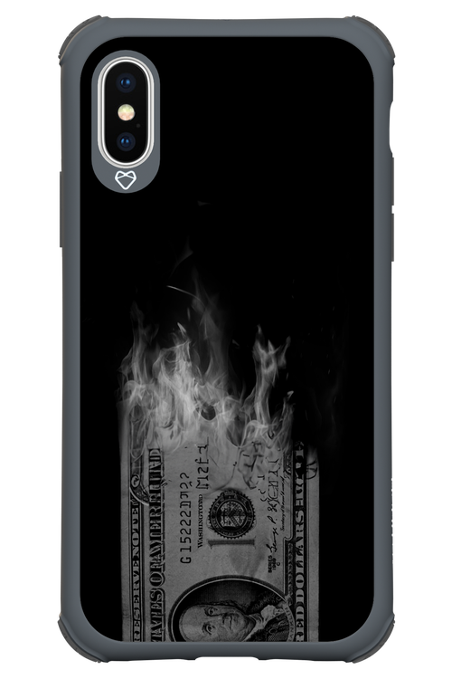 Money Burn B&W 2.0 - Apple iPhone X