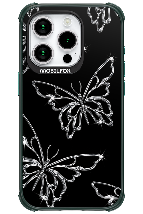 Silver Butterfly 2.0 - Apple iPhone 15 Pro